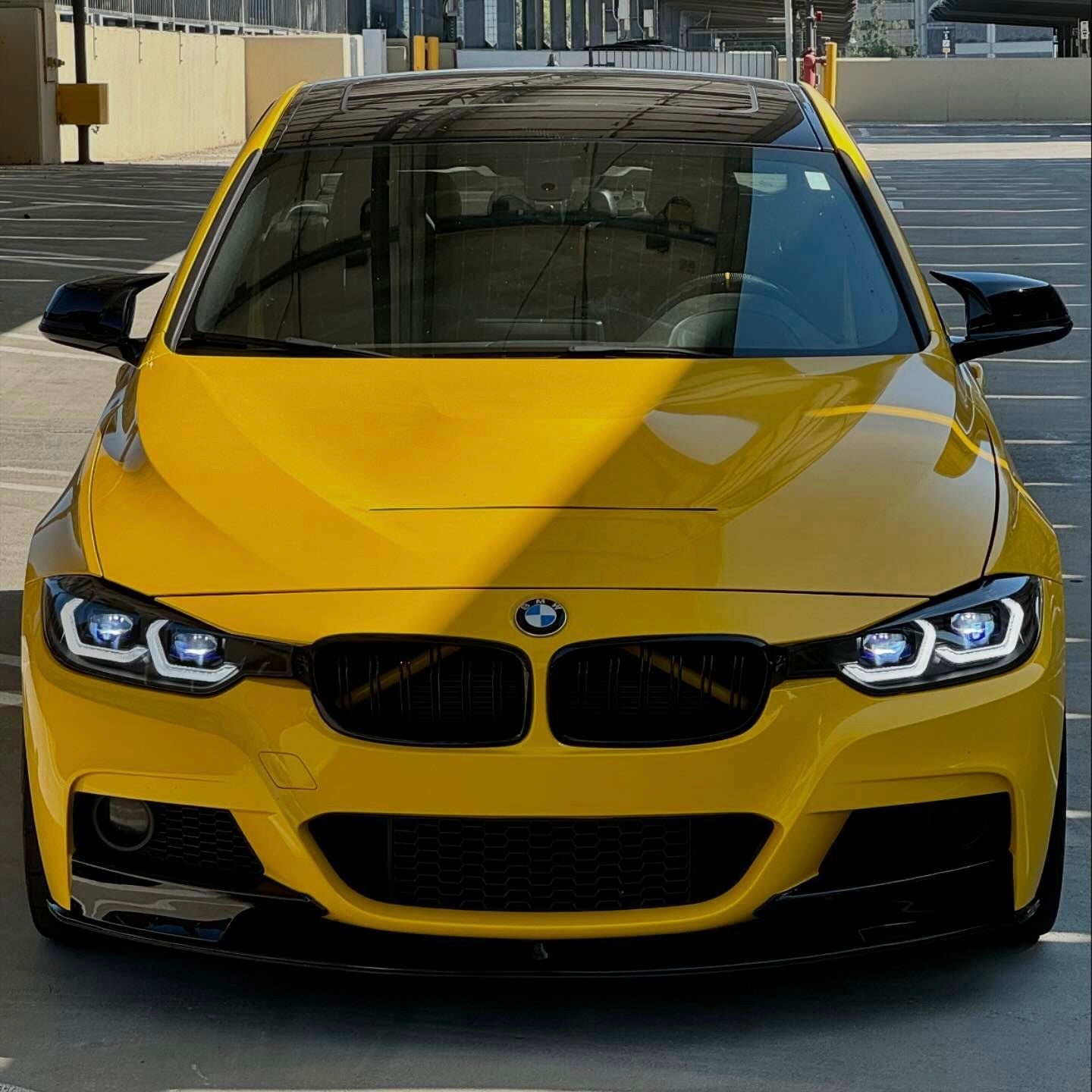 BMW F30 3 Series Laser Style LED Headlights CSL Yellow/White (2012 - 2019)